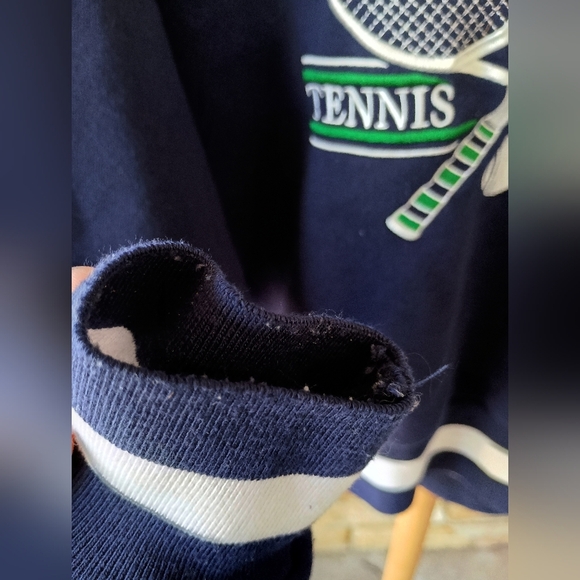 Navy Blue Tennis League Sweater_L/XL - Picture 4 of 6